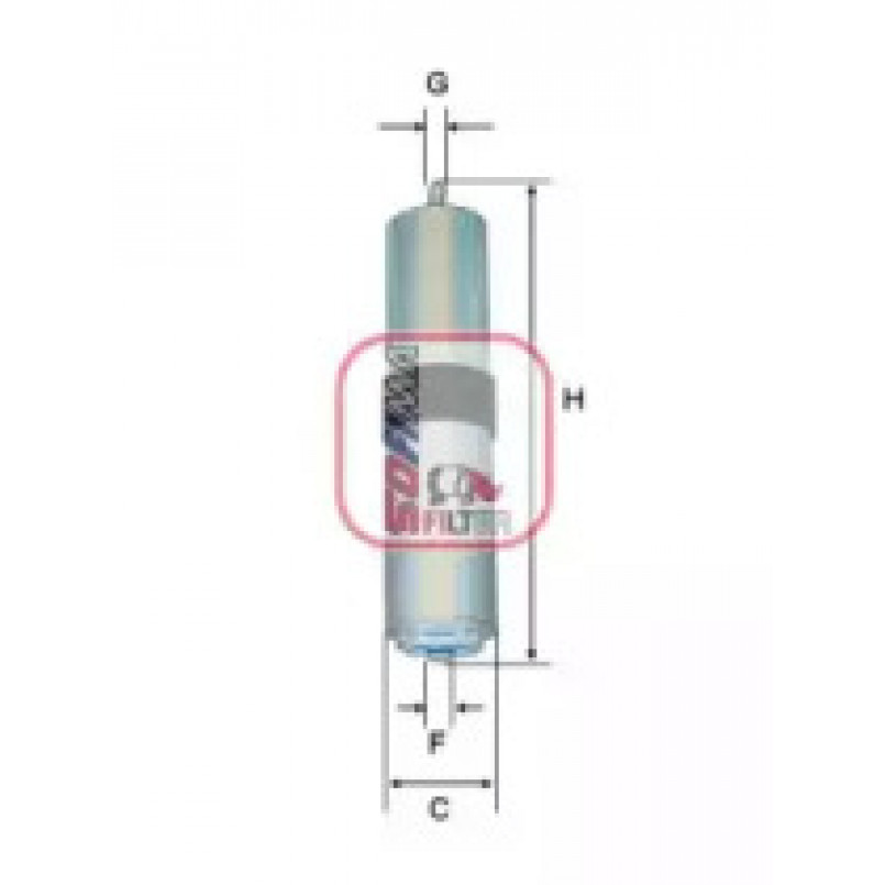 S 9261 B SOFIMA Фільтр палива